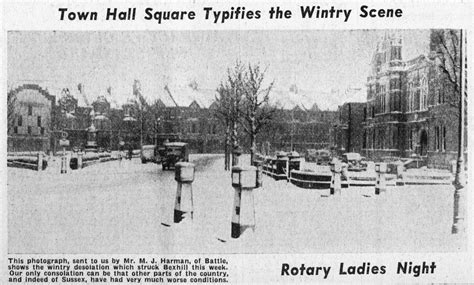 Bexhill Museum On Twitter Town Hall Square Typifies The Wintry Scene