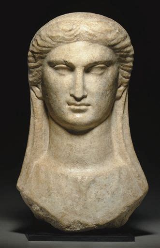 A Greek Marble Veiled Bust Of A Woman Circa 2nd 1st Century Bc