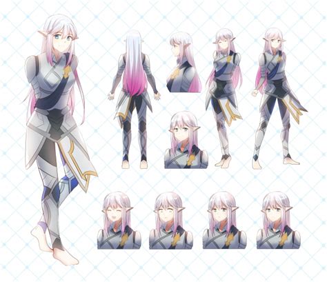 Draw Anime Character Design Or Reference Sheet By Kumokaya Fiverr