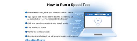How To Use An Internet Connection Speed Test Broadbandsearch
