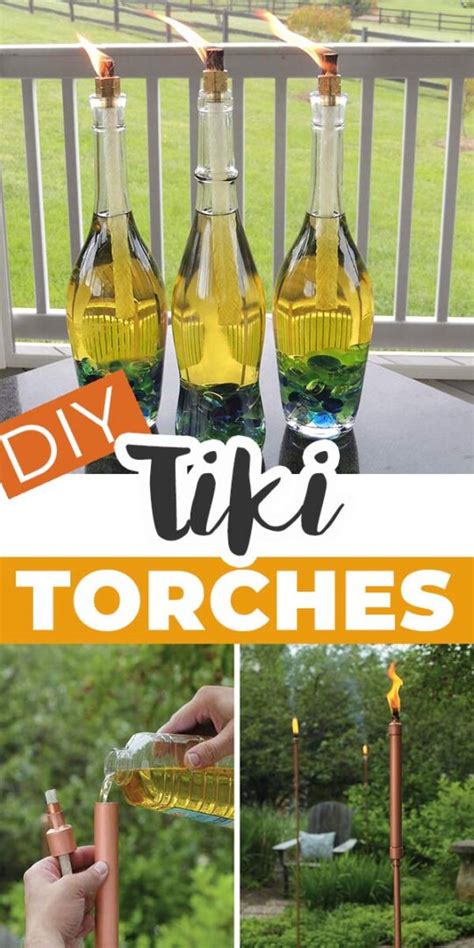 Diy Tiki Torches Light Your Garden The Garden Glove