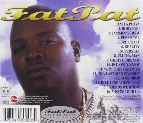 Rapper Fat Pats Ghetto Dreams Was Released Today In 1998