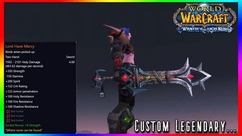 Wow Wotlk Classic Pvp I Made My Own Legendary Arms Warrior Level 80