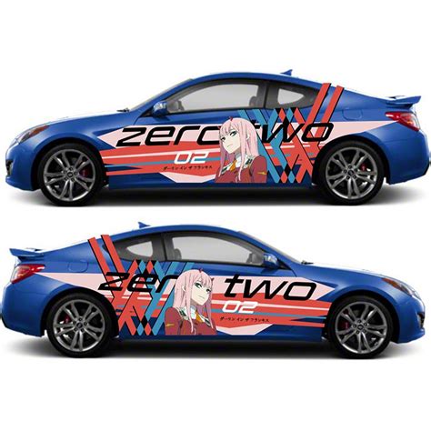 Zero Two Japanese Anime Vehicle Shine Theme Side Car Wrap Etsy Australia