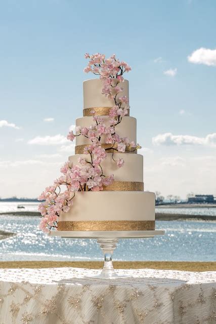 For The Love Of Cake By Garry And Ana Parzych Cherry Blossom Wedding Cake Westport Ct