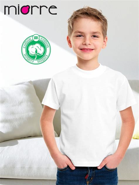 Miorre Oem Kid's Boy Classic Short Sleeve White Plain T-shirt Singlet 0 Cotton - Buy T-shirt 