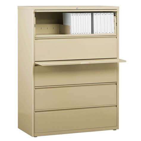 Officesource Steel Lateral File Collection 5 Drawer Lateral File Cabinet 42″ Wide
