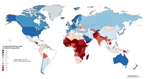 gdp per capita world map