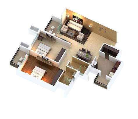 2 Bhk And 3 Bhk Flats Layout Plan