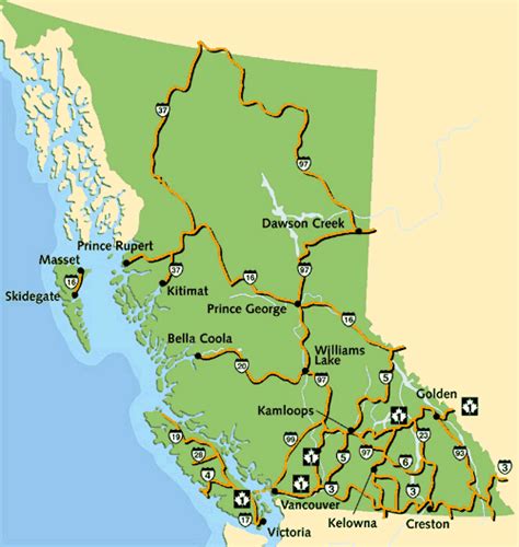 Southern Bc Road Map Hot Sex Picture