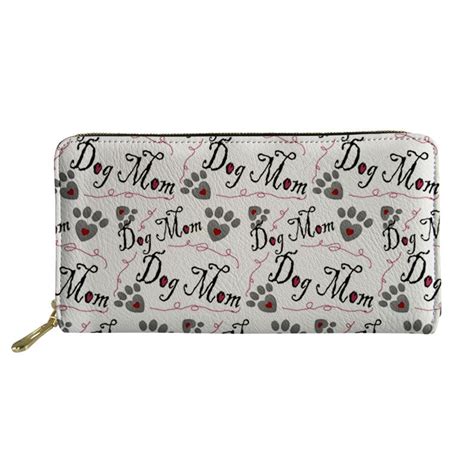 Women Dog Paw Wallet Card Holder Money Bags Purse Long Wallets