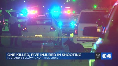 1 Dead 5 Injured Following North St Louis Shooting Near Club Youtube
