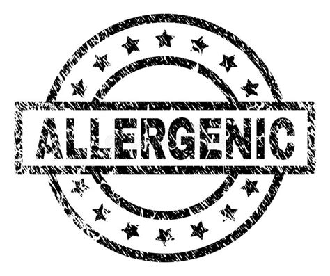 Grunge Textured Allergenic Stamp Seal Stock Vector Illustration Of