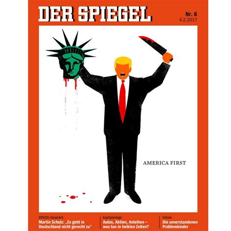Der Spiegel Trump Beheading Cover Sparks Criticism Bbc News