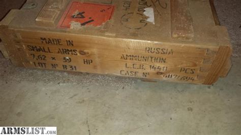 Armslist For Sale 1440 Round Crate Of Russian 762x39 Ak 47sks Ammo