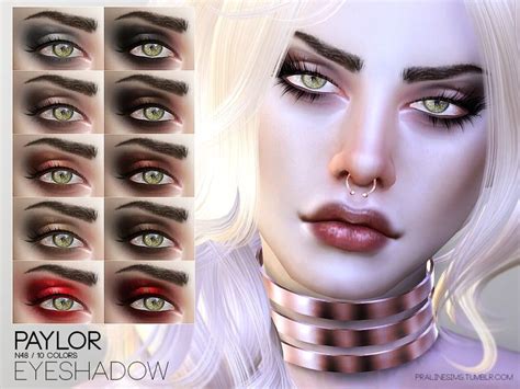 Eyeshadow In 10 Colors Found In Tsr Category Sims 4 Female Eyeshadow