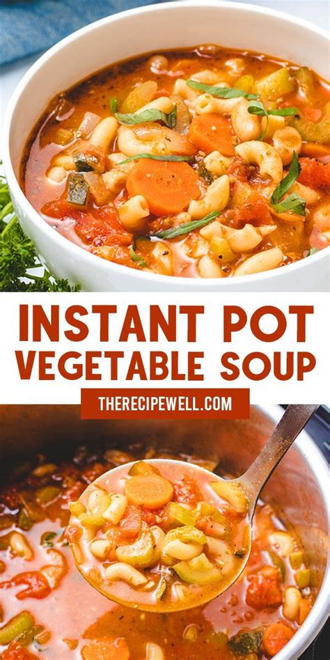 It was so easy….especially since you can saute in the same pot. Hearty Instant Pot Vegetable Soup | Recipe in 2020 | Easy ...