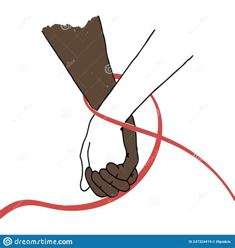 Keep Your Hands Together Aids Day December 1 Vector Flat Style