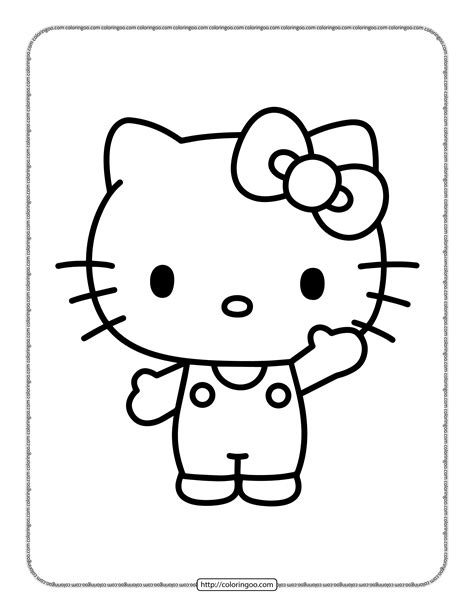 Cute Printable Kitty Coloring Pages Printable Online