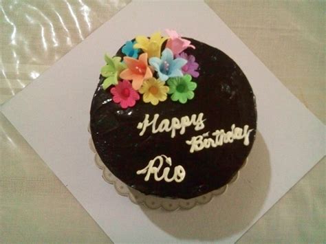 Happy Birthday Rio Moist Chocolate Cake With Custard Filli Flickr