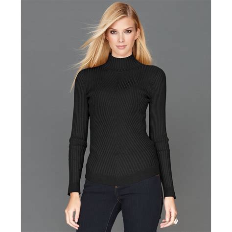 Black Mock Turtleneck Sweater Womens Her Sweater