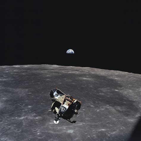 Apollo Lunar Module Ascent Stage Photographed From Command Module R Interestingasfuck