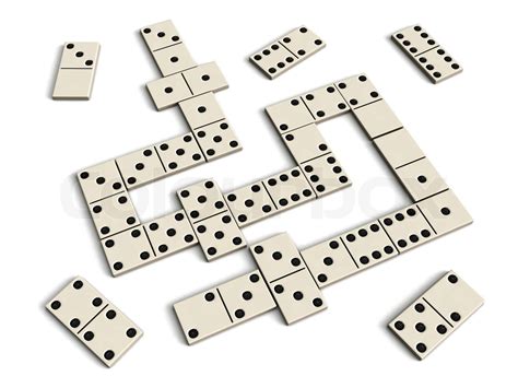 Domino Spiel Stock Bild Colourbox