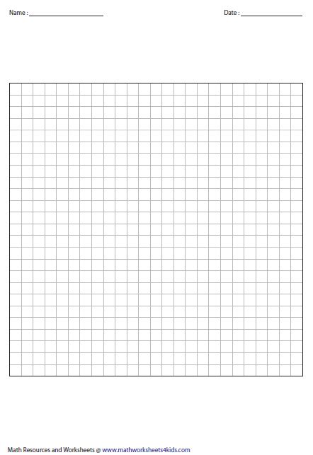 Printable Grid Graph Paper 10x10