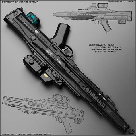 Digo Concept Of Futuristic Shotgun By Peterku On Deviantart