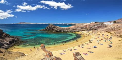Papagayo Beaches In Lanzarote Tourist Nudist Naturist