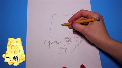 how to draw shopkins season 1 chee zee step by step easy youtube