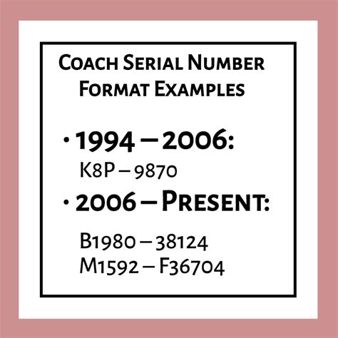 The Ultimate Guide To Coach Serial Numbers Coach Style Number Guide