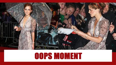 Oops Have A Look At Emma Watson Wardrobe Malfunction At The Premiere Of Harry Potter In
