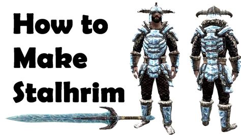 Skyrim How To Craft Stalhrim Weapons And Armor Dragonborn Dlc Youtube