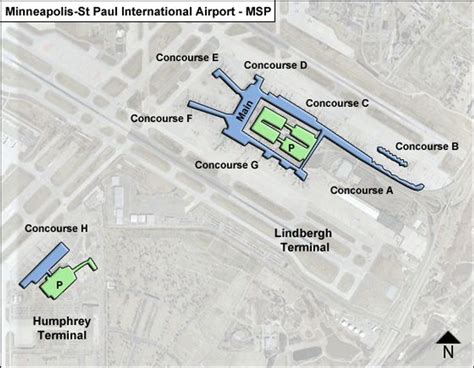 Minneapolis St Paul Airport Map Msp Terminal Guide