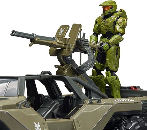 Warthog With Master Chief World Of Halo Deluxe Vehicle And Figure Pack