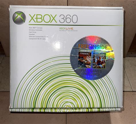 Microsoft Xbox 360 Go Pro Bundle 20 Gb W 2 Controllers Avpower Brick