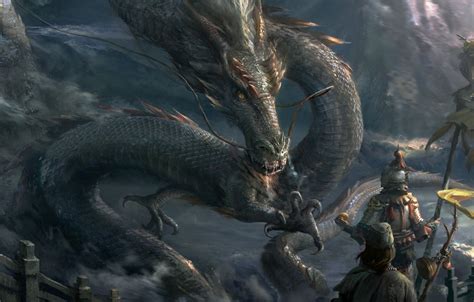 Photo Wallpaper Dragon Fantasy Art Claws Snakes Дракон Змей Арт