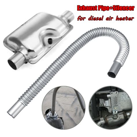 A vented propane heater vents combustion fumes outside through an exhaust duct. Exhaust Pipe Tank Gas Vent Hose +24mm Silencer Muffler For ...