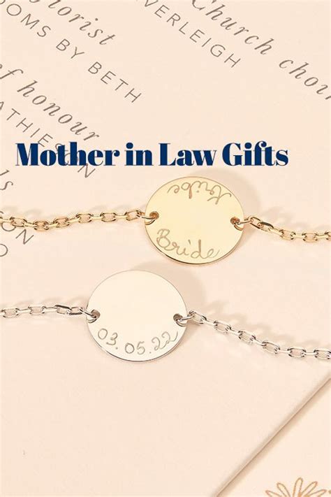 Mother In Law Gifts Mother Of The Bride Dainty Necklace Hand