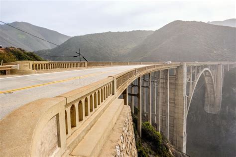 Bixby Creek Bridge On Highway 1 California Stock Photo Image Of