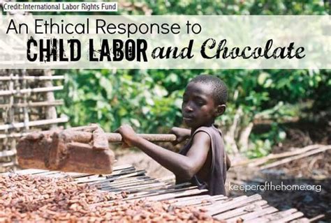 A 2019 report from norc estimated that around 1.6 million children are still in child labour in the cocoa. Child Labor and the Chocolate Industry - Keeper of the Home