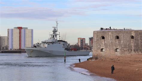 Royal Navy's HMS Medway leaves Portsmouth on first mission to Caribbean
