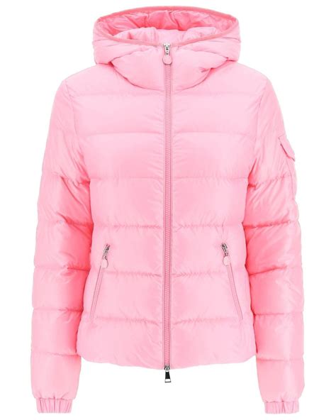 Moncler Basic Gles Light Hooded Down Jacket In Pink Lyst