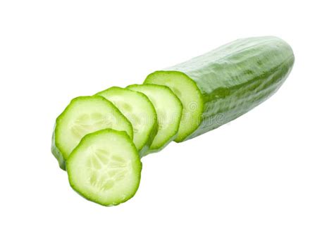 Sliced Cucumber Stock Image Image Of Line Food Objects 19302311