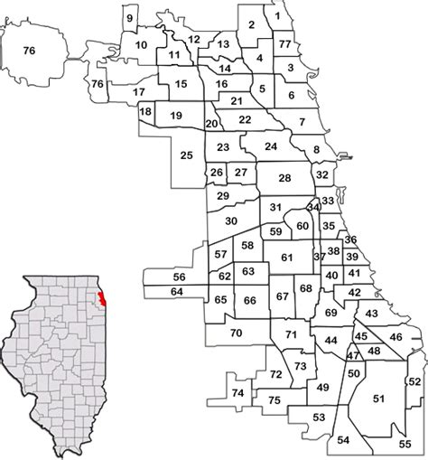 Chicago Illinois Zip Code Map Us States Map