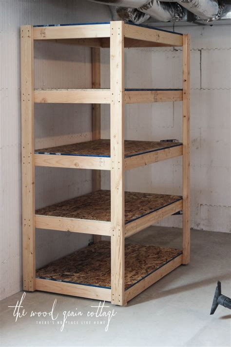 #thdprospectivecomplete details on the blog right here. DIY Basement Shelving - The Wood Grain Cottage