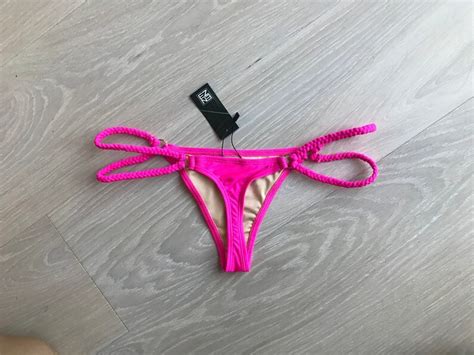Hot Pink Thong Bikini Bottom Xl Etsy