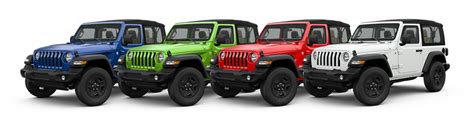 Jeep Wrangler Jl Color Options And Trim Levels