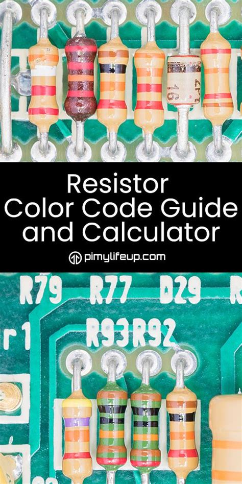 Resistor Color Code Guide And Calculator Color Coding Resistor Coding